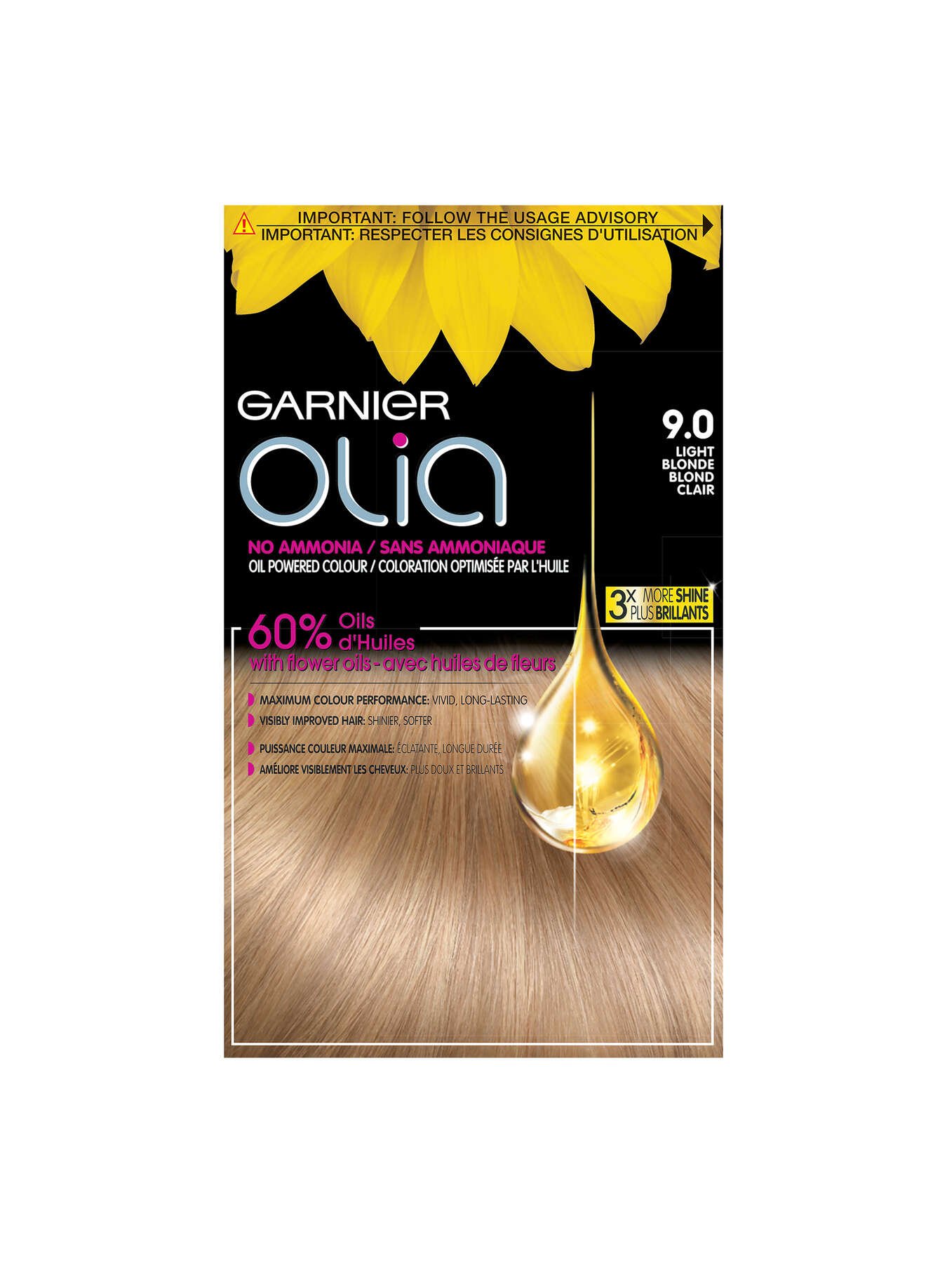 garnier hair dye olia 90 light blonde 603084294121 t1